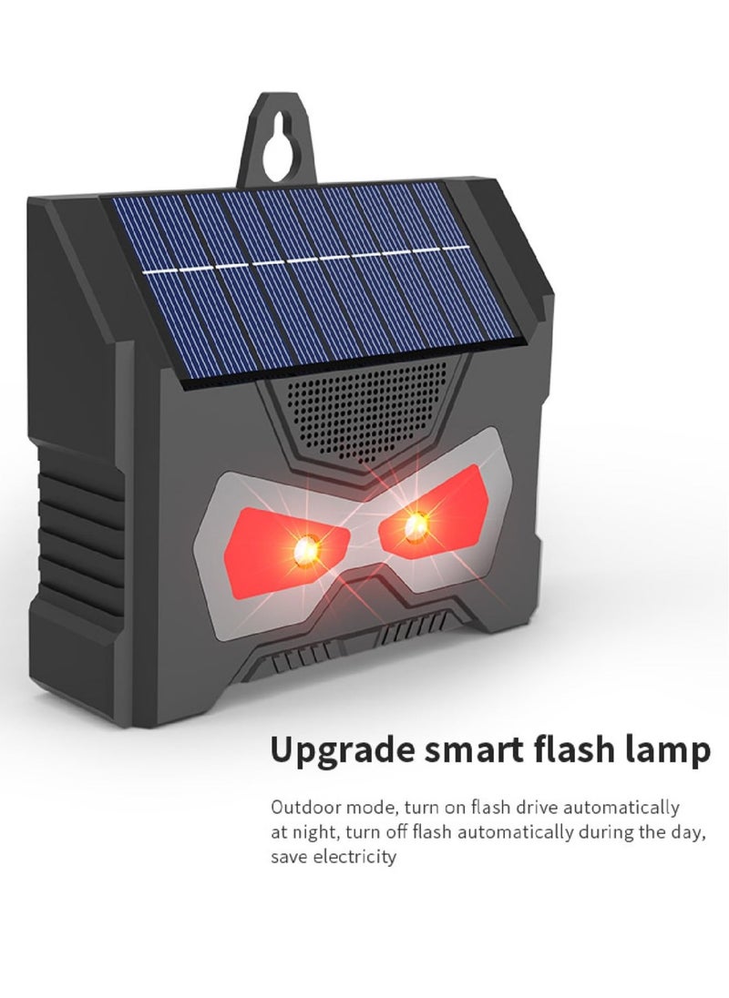 Excefore - Solar Powered Nocturnal Animal Repeller, Solar Predator Control Light, Nighttime Animal Deterrent Light, with Flashing LED Lights Motion Detection, Ultrasonic Fox, Rat, Dog, Cat Repellent - Image 1