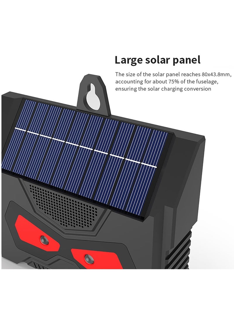 Excefore - Solar Powered Nocturnal Animal Repeller, Solar Predator Control Light, Nighttime Animal Deterrent Light, with Flashing LED Lights Motion Detection, Ultrasonic Fox, Rat, Dog, Cat Repellent - Image 1