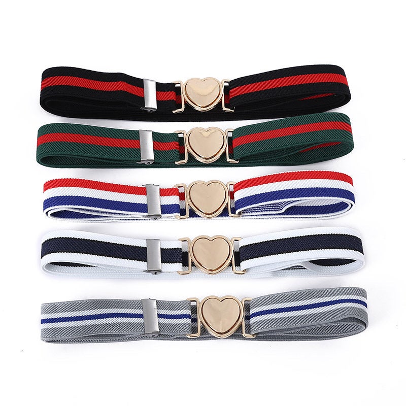Children'S Belt Girls' Decorative Dress Elastic Men'S And Women'S All-Match Adjustable Elastic Casual Youth Belt - Image 2