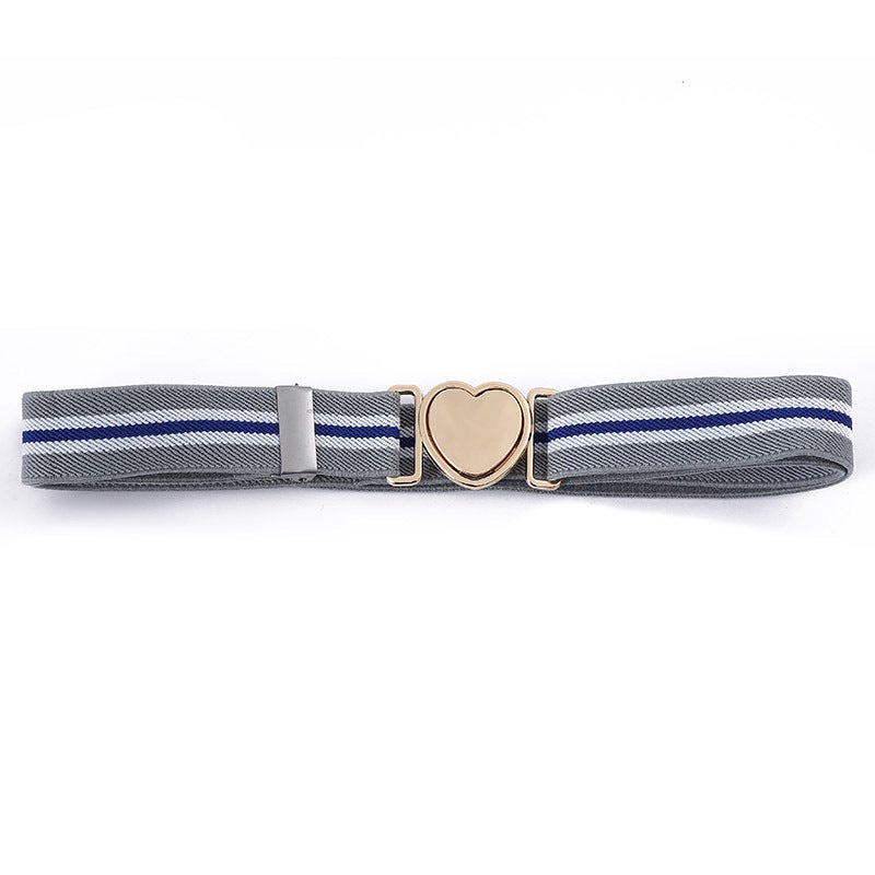 Children'S Belt Girls' Decorative Dress Elastic Men'S And Women'S All-Match Adjustable Elastic Casual Youth Belt - Image 1