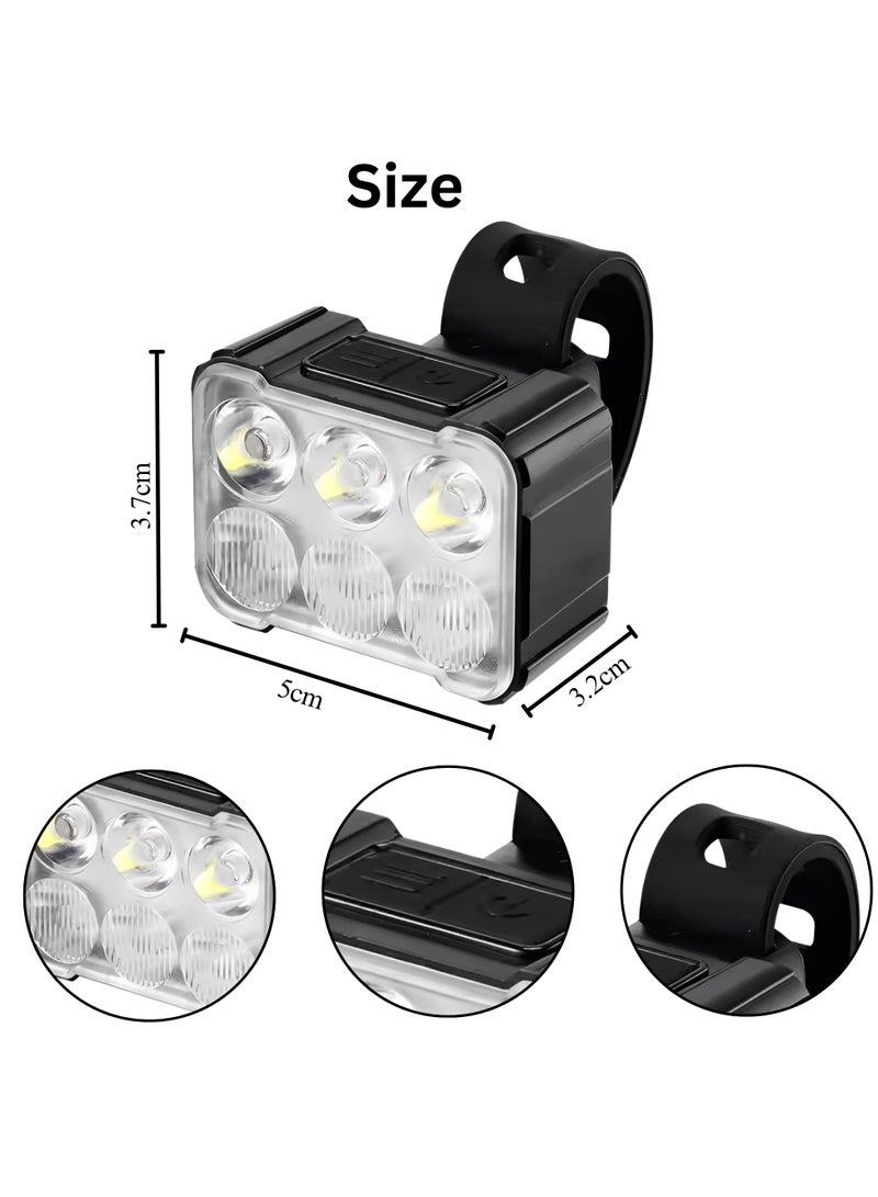 Maanys Ultra-Bright Scooter Light Set, USB Rechargeable Front & Rear LED Lights, Waterproof Safety Headlight & Tail Light for Night Riding With 4 Modes, Easy to Install for Electric & Kick Scooters - Image 5