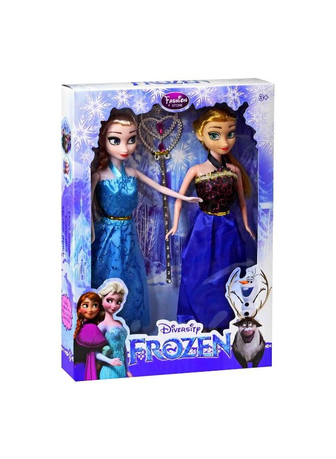مجموعة لعب دمى إلسا وآنا فروزن للبنات