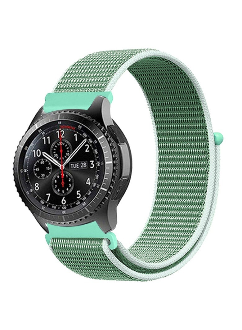 20mm Quick Release Watch Band Replacement Nylon Strap for Universal Samsung Watch/Huawei GT3,Green - Image 3