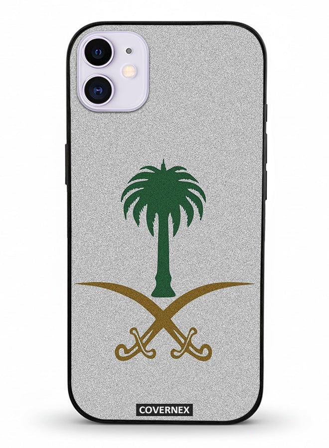 Covernex Apple iPhone 11 Protective Case Cover Printed Featuring Saudi Arabian National Emblem - Image 2