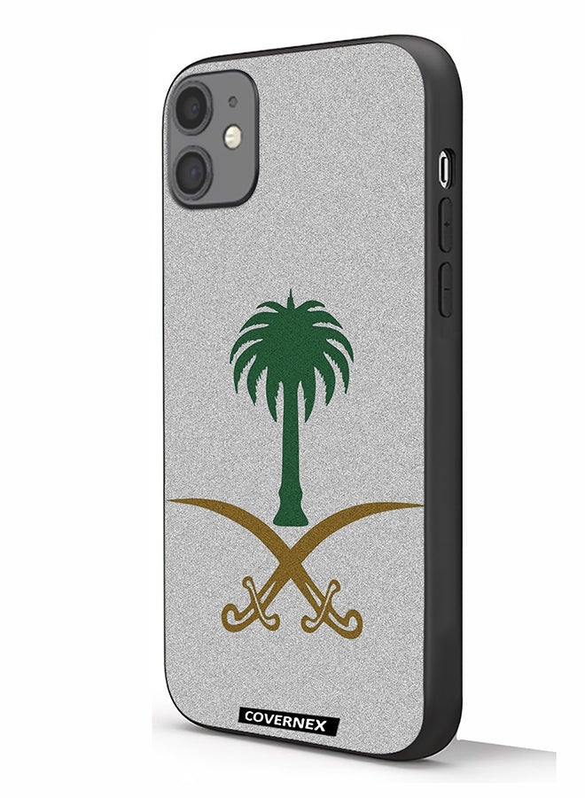 Covernex Apple iPhone 11 Protective Case Cover Printed Featuring Saudi Arabian National Emblem - Image 1