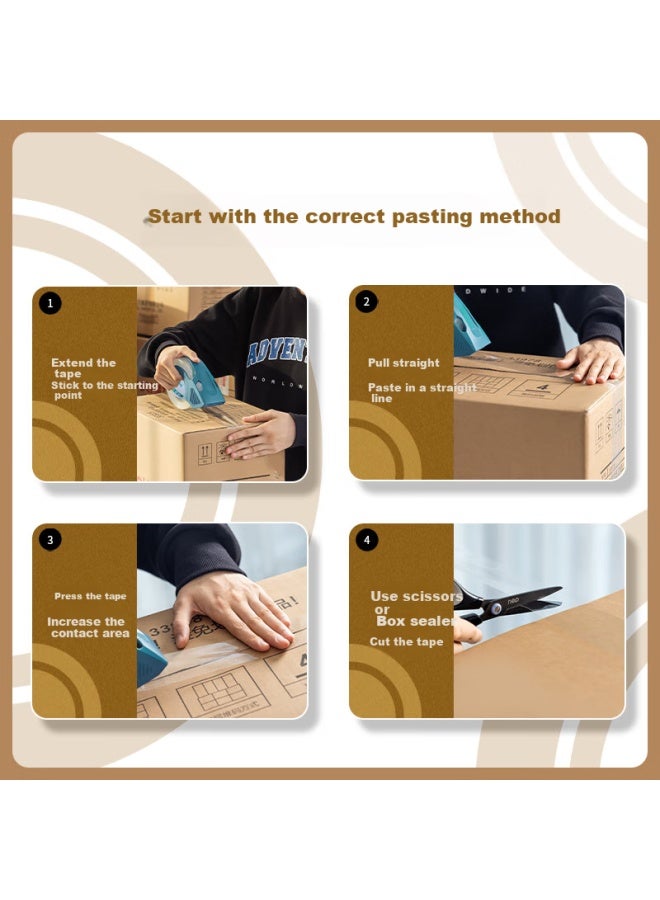 Deli High Quality Sealing Tape Packaging Tape 60mm*100m*45um 5 Rolls/tube Office Supplies Tube Packed Jd441 - Image 2