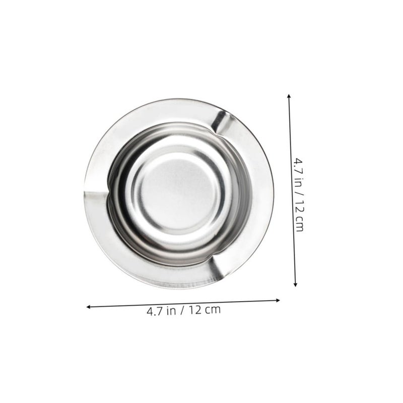 10Pcs Stainless Steel Windproof Ashtray For Indoor Outdoor Use - Image 3