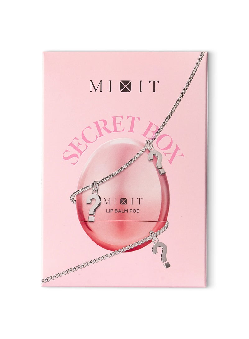 MIXIT Lip Balm Pod Secret Series Shade 01, Nourishing Lip Balm in a Stylish Bag-Charm Case with a Surprise Charm Collection, 4g - Image 2