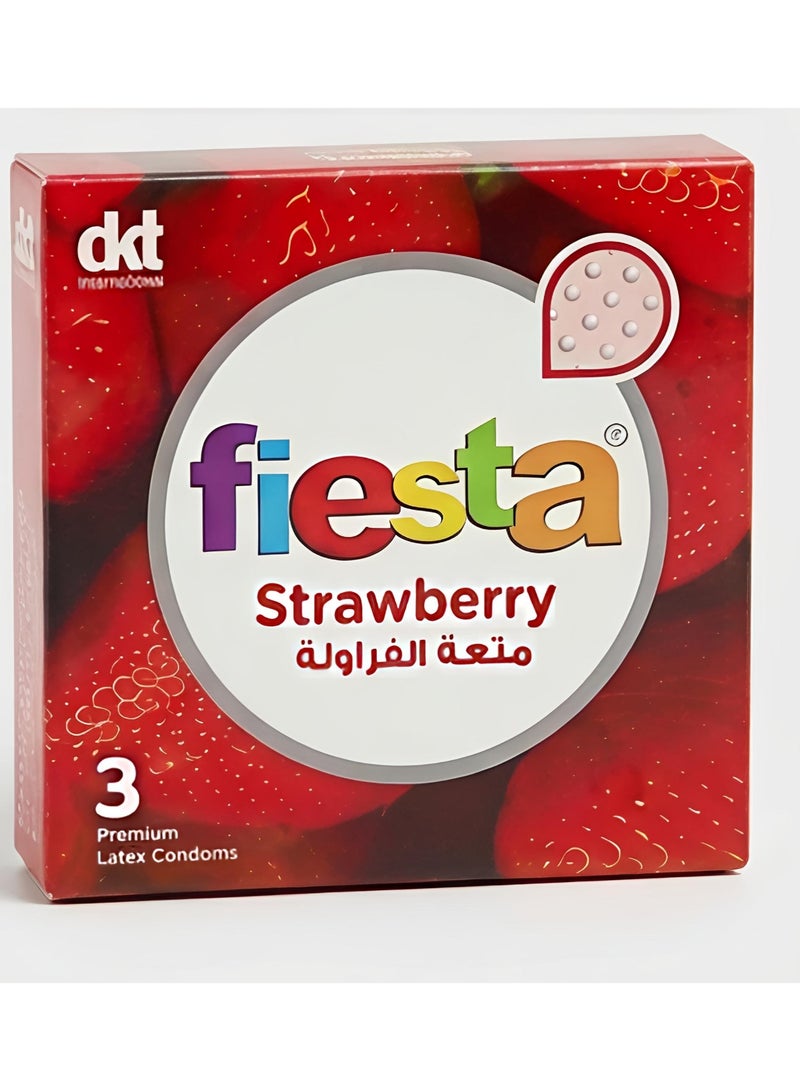 Fiesta condom Flavors Set - 4 Box 3 Pieces - Image 3