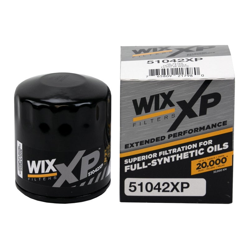 فلتر زيت WIX 51042XP WIX XP بديل مصمم للزيوت الاصطناعية متوافق مع سيارات وشاحنات GM المختلفة 7576 9612 تطبيقات خفيفة مختلفة شيفروليه بويك كاديلاك 7512