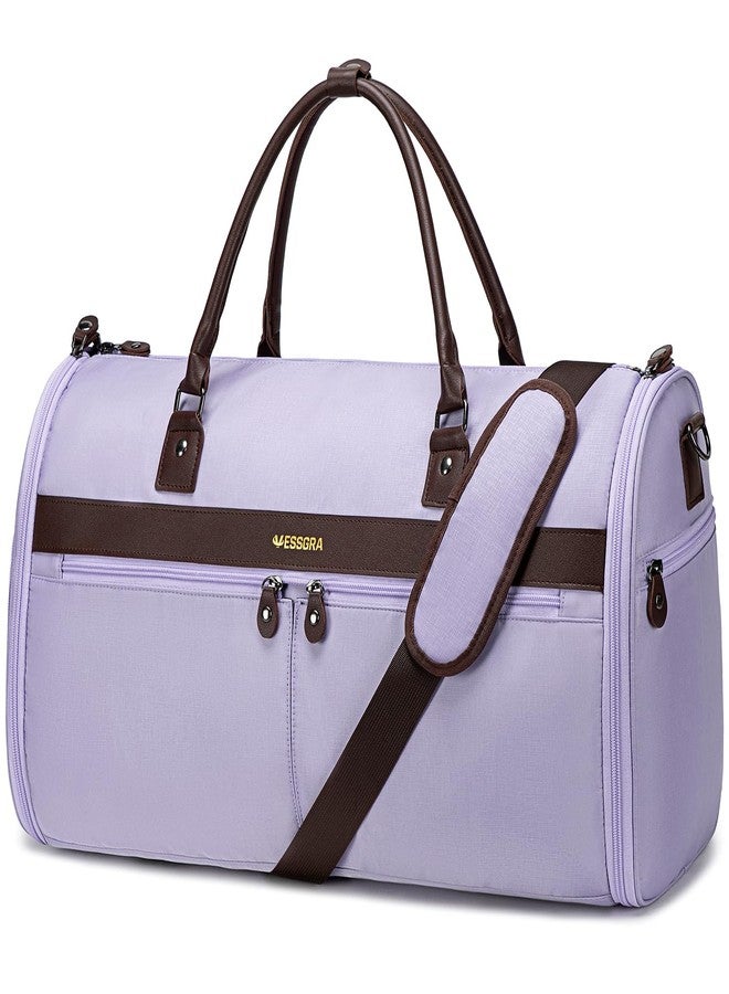 Vessgra Carry On Garment Bags for Travel, Convertible Garment Duffle Bag for Men Women, 2 in 1 Suit Bag Travel Duffel Bag with Shoes Compartment & Detachable Shoulder Strap - Image 1
