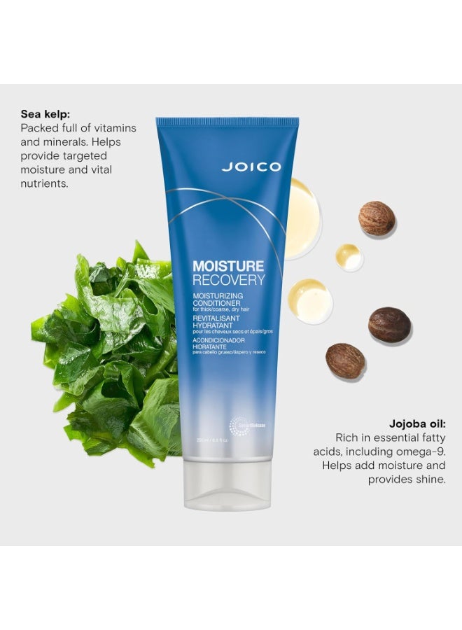 Joico Moisture Recovery Moisturizing Conditioner For Thick-Coarse, Dry Hair 250ml - Image 4