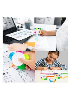 SYOSI 6 Pieces Petals Highlighters Flower and Star Shape Highlighter Cute Watercolor Highlighter Pens 5 in 1 Fluorescent, Brush Tip Highlighter for School Office Stationery Supplies Back to School 5 Colors  - Image 4