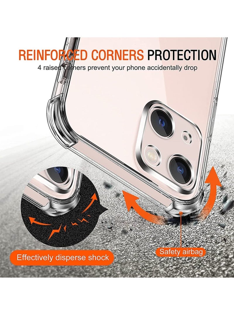 ELTRAZONE (1+2Pcs) Lukione Compatible with iPhone 14 Case Screen Protector Tempered Glass Protector Clear Transparent Cover Anti-Scratch for Apple 14 Case (IPhone 14) - Image 5