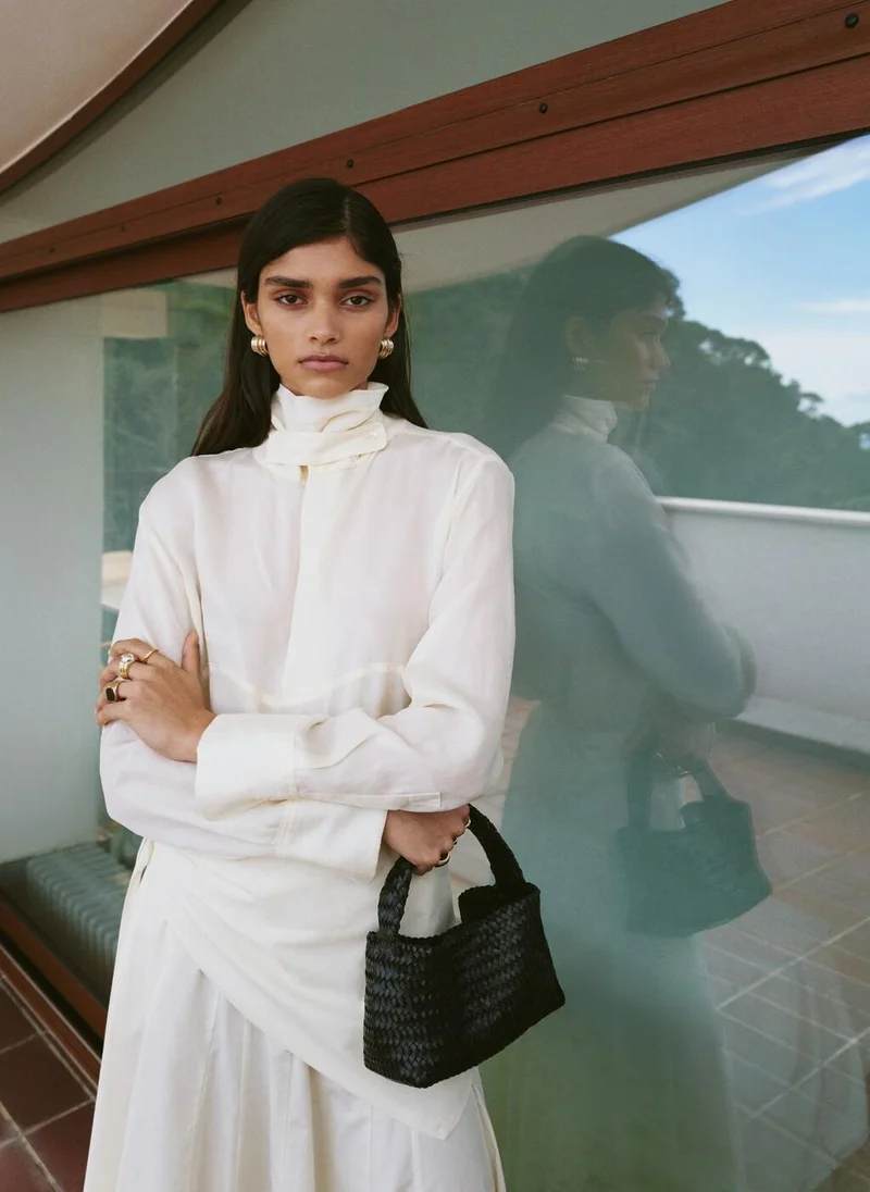 MANGO  A-line skirt with handkerchief detail for Women | Best Price UAE