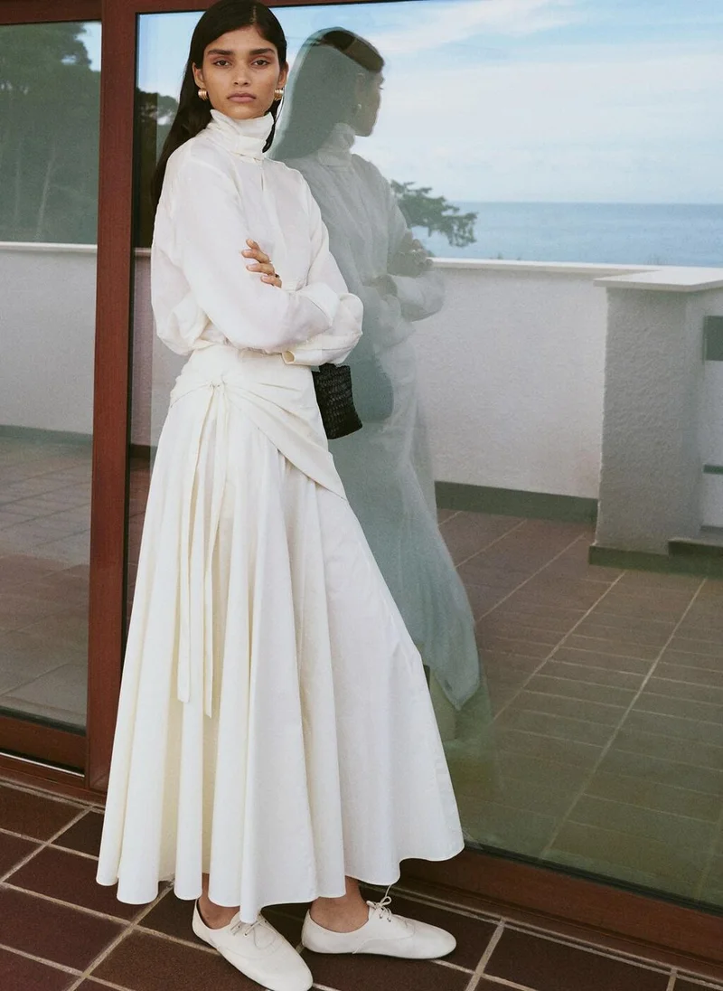 MANGO  A-line skirt with handkerchief detail for Women | Best Price UAE