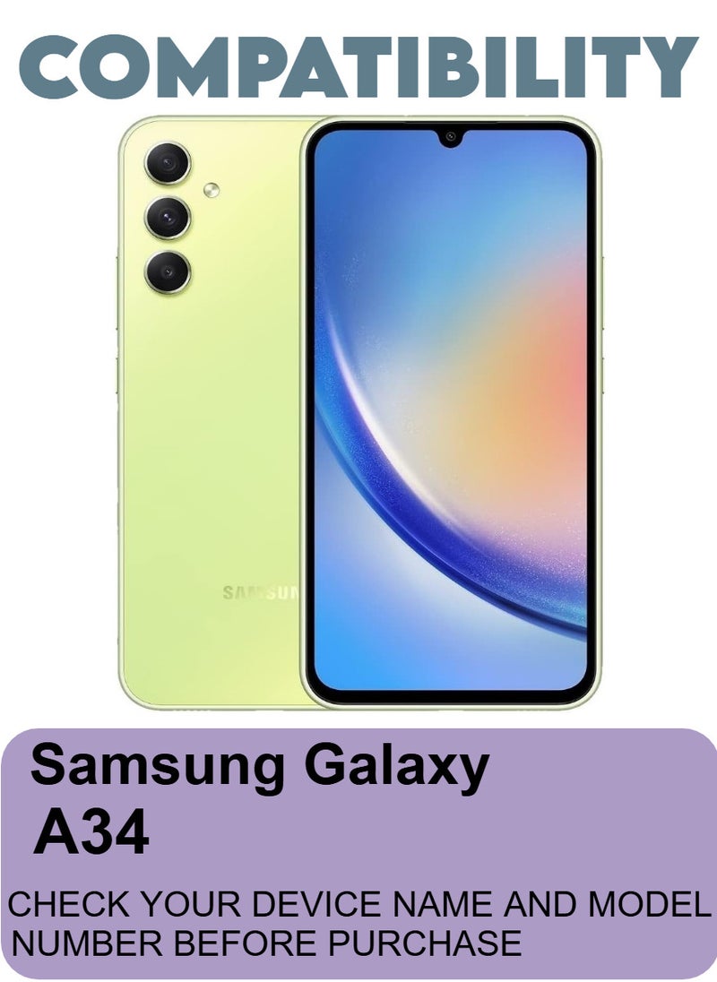 RAYON 2 Pack Tempered Glass Screen Protector 5D Designed For Samsung Galaxy A34 Full Screen Coverage And Bubble Free - Image 2