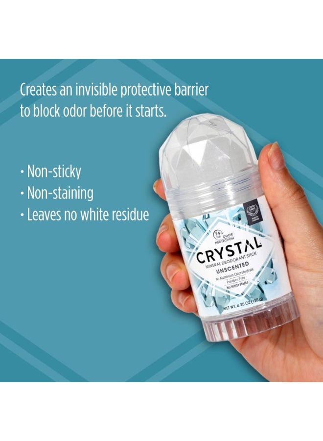 Crystal Essence Deodorant Stick (30003), Unscented, 4.25 Ounce - Image 2