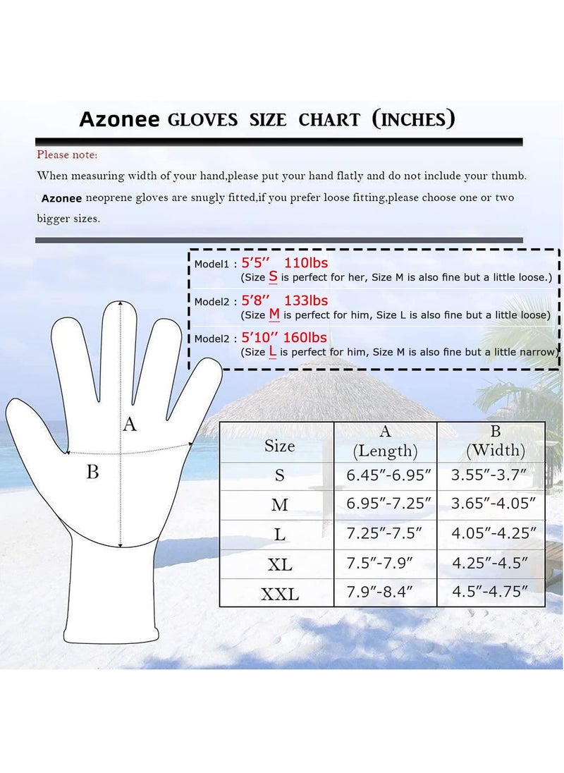 SYOSI Diving Gloves, 5Mm Neoprene Gloves, Waterproof Warm Diving Gloves With Adjustable Velcro, Anti-Slip Water Gloves For Women Men For Diving, Surfing, Kayaking, Snorkeling, Sailing (Black, L)  - Image 5