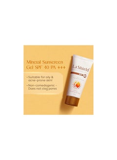 La Shield La Shield  Mineral Based Sunscreen Gel  Suitable For All Skin Types, 50 Grams  - Image 5
