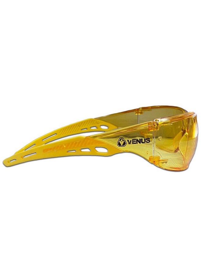 Venus VENUS E-306 AHC ISI Certified Safety Goggles, Polycarbonate lens, Hard Coated Eye Protection Glasses, Anti-Scratch Safety Glasses, Night Vision Glasses, Industrial, Bike riding, Cycling & Car Driving - Image 4