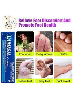 LAMISIL Athletes Foot Cream, Give Skin a Super Smooth Finish And A Healthy Glow, Original Formula Contains Antibacterial Properties To Help Fight Infection In Broken Skin, Protect The Damaged Epidermis  - Image 2