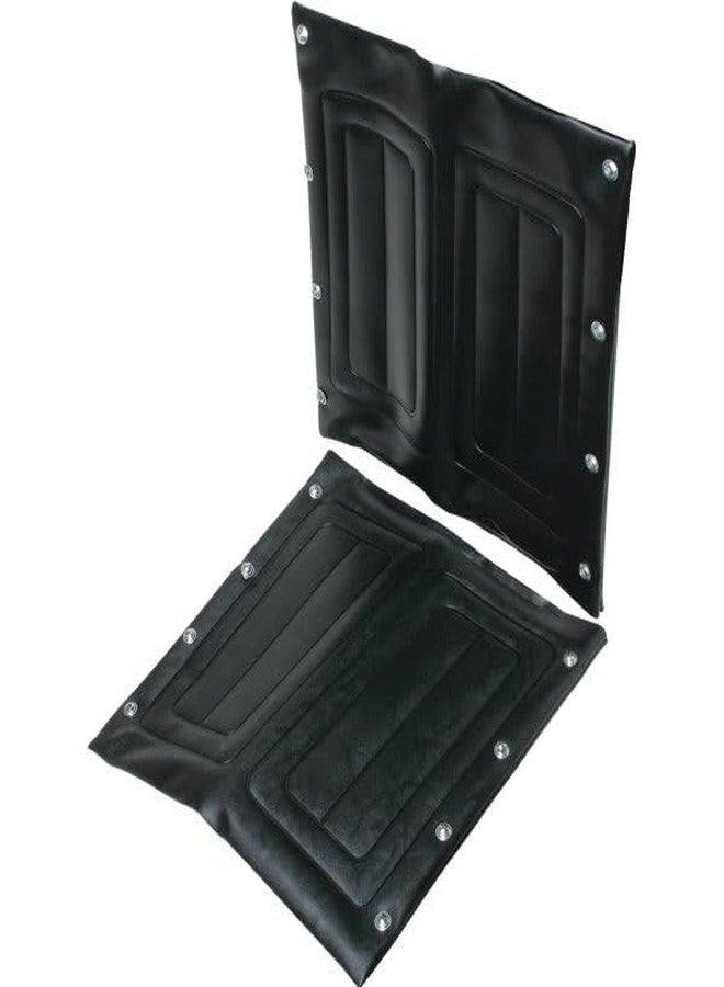 Mobility Kart Seat Cushion and Back Suppot Cushion for Wheelchair | Deluxe Leather for Durability and Clean | 17" * 19" Dimensions - Image 1