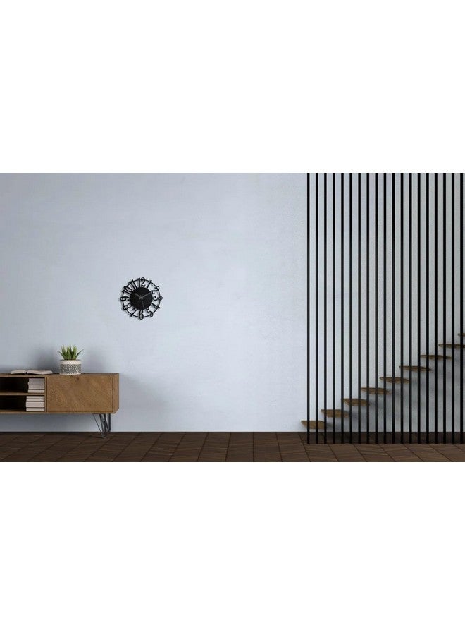 Hometrix Interior HUB Antique Metal Wall Clock for Home| Big Size Modern Decorative Wall Watch for Home Decor (40 CM) DA-101 - Image 3