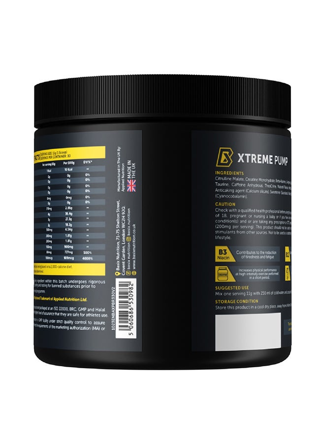 Basix - Xtreme Pump Blue Razz Rush 330G - Image 1