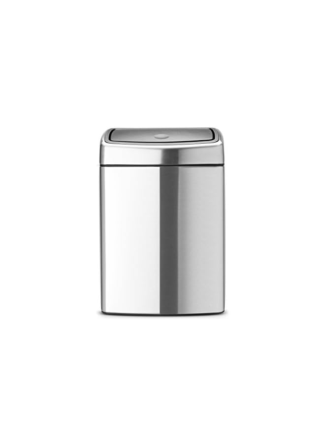 راكسوم سلة مستطيلة تعمل باللمس، سعة 10 لتر - مصنوعة من الفولاذ المطفي المقاوم لبصمات الأصابع - Image 2