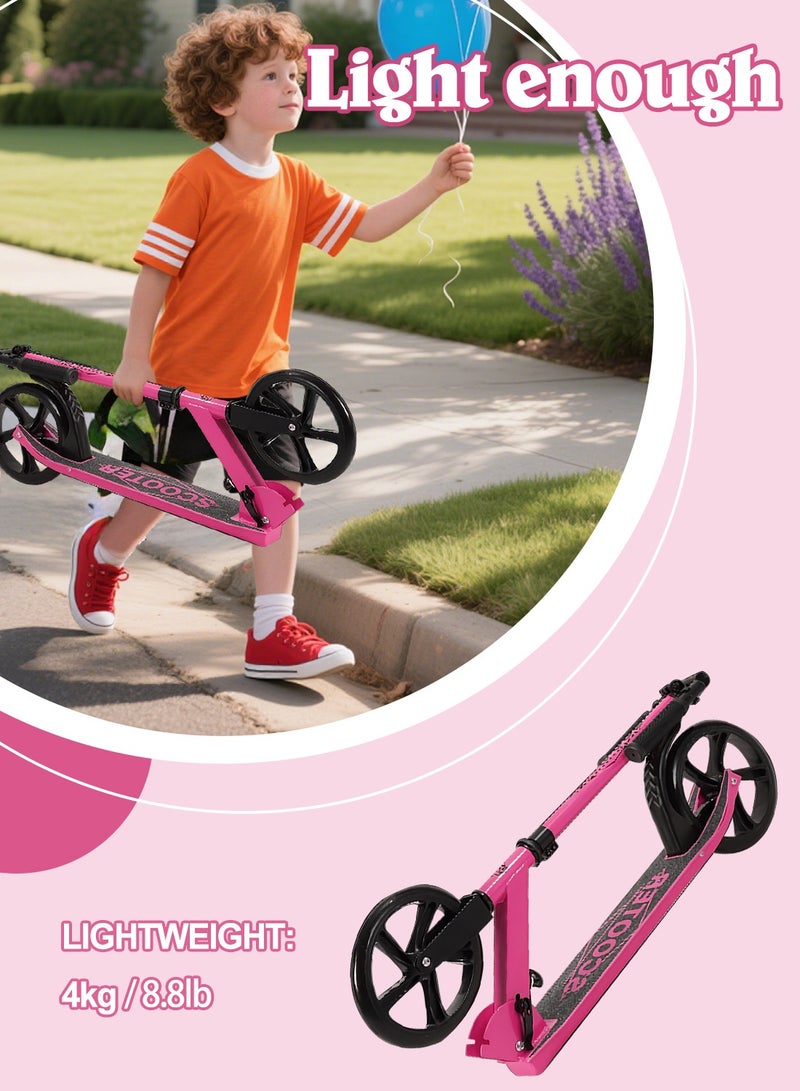 MaBaby Kick Scooter for Kids, Foldable Scooter 2 Wheels with Adjustment Handlebar, for 7-18 Years Boys and Girls - Image 4