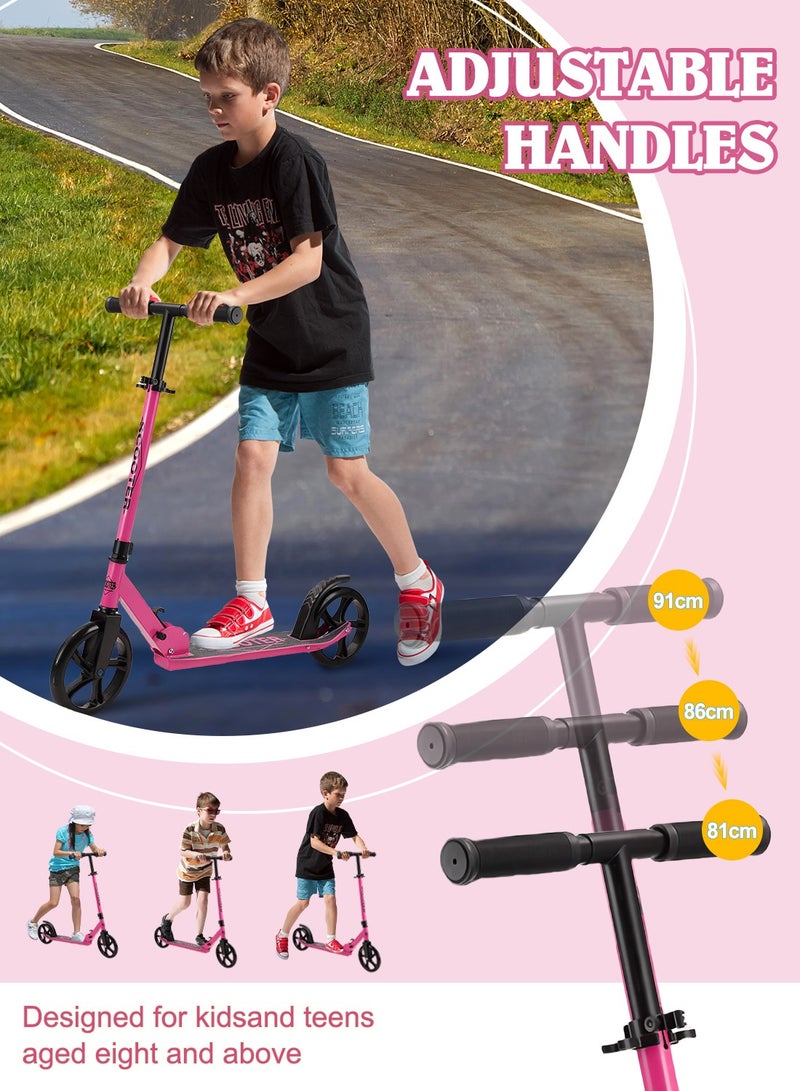 MaBaby Kick Scooter for Kids, Foldable Scooter 2 Wheels with Adjustment Handlebar, for 7-18 Years Boys and Girls - Image 3