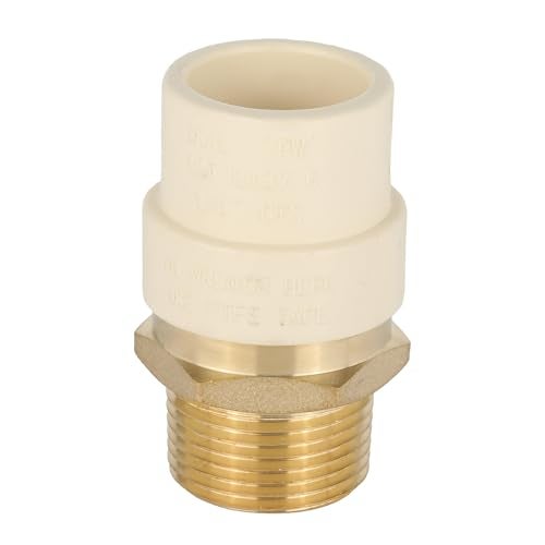 EFIELD Pack of 10 EFIELD 34CPVC X 34Male Thread NPT Transition CouplingBrass Adapter Pipe Fitting Male NPT x CPVCCPVC056510PCS - Image 3