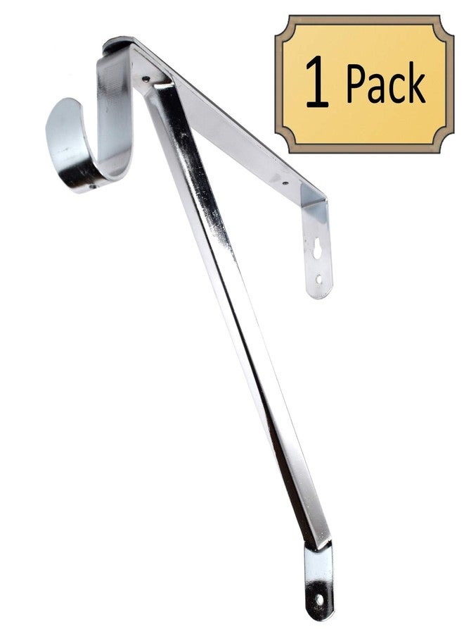 Desunia Adjustable Closet Rod & Shelf Support Bracket - Chrome - 1 Pack - Image 2