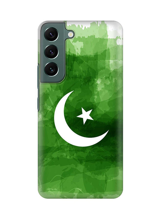 Stylizedd Case for Samsung Galaxy S22 5G Slim Snap Classic Series Shield Matte Finish Print - Crescent Green - Image 1