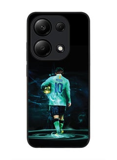 Stylizedd Rugged Black Edge Case for Xiaomi Redmi Note 13 Pro 4G / Xiaomi Poco M6 Pro 4G, Slim fit Case Thin Cover -  Golden Messi  - Image 1