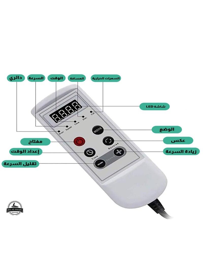 ريلاكس سمارت دراجة تمارين كهربائية صغيرة بدواسة مع جهاز تدليك للرقبة - جهاز لياقة بدنية محمول صغير الحجم لتمرين الذراعين والساقين، وتحسين الدورة الدموية، وتسكين الألم والاسترخاء - Image 4