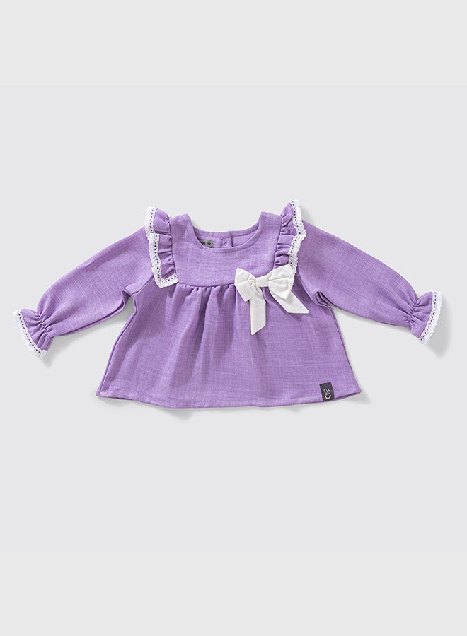 اون كيدز بلوزة كتان للبنات أطفال صغار - Image 1