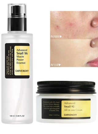 Advanced Snail 96 Mucin Power Essence+Advanced Snail 92 Repairing All in One Cream- Ultimate Glass Glow Moisturizing Set with Snail Mucus for Dry, Sensitive Skin - pzsku/Z3E2B371A18B709E9C2C9Z/45/_/1735294079/33c895b1-ce9a-4a95-bd13-36b430ad29e3