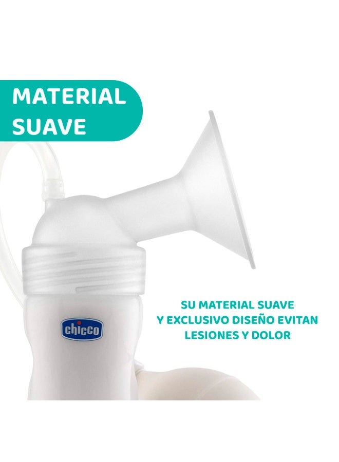 Chicco Classic Breast Pump with Manual Suction Adjustment, Comes with Comfortable Breast Shield, Soft & Gentle, BPA Free - Image 2