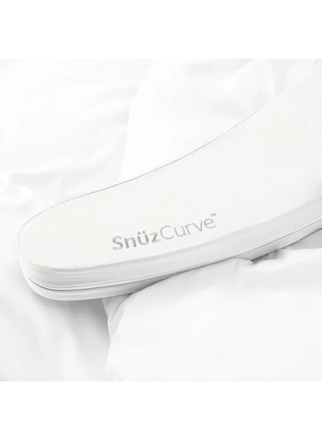 Snuz Curve Pregnancy Pillowwhite, Healthcare Developed, Comes With Kneeblade, Size 135Cm X 30Cm X 25Cm