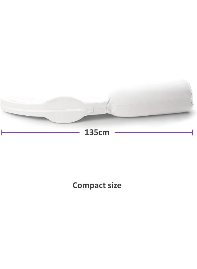 Snuz Curve Pregnancy Pillowwhite, Healthcare Developed, Comes With Kneeblade, Size 135Cm X 30Cm X 25Cm