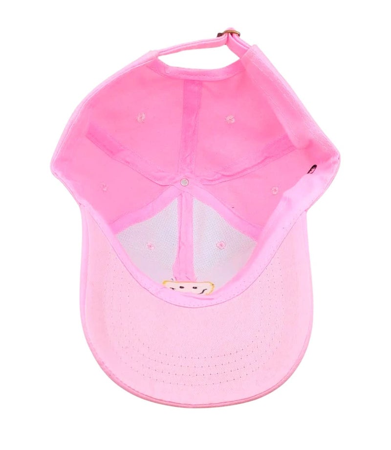 Zacharias Girl's Cotton Pink Cap Free Size (Pack of 1) - Image 2
