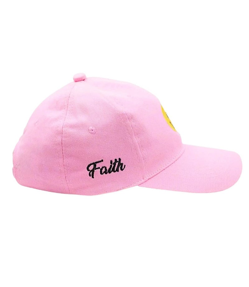 Zacharias Girl's Cotton Pink Cap Free Size (Pack of 1) - Image 5