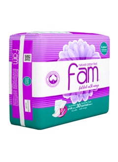Fam Fam Pads 30 Regular Size Pads with Wings 