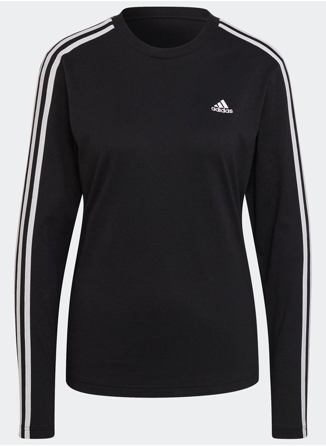 Adidas - Essentials 3-Stripes Long Sleeve Long-Sleeve Top - Image 1