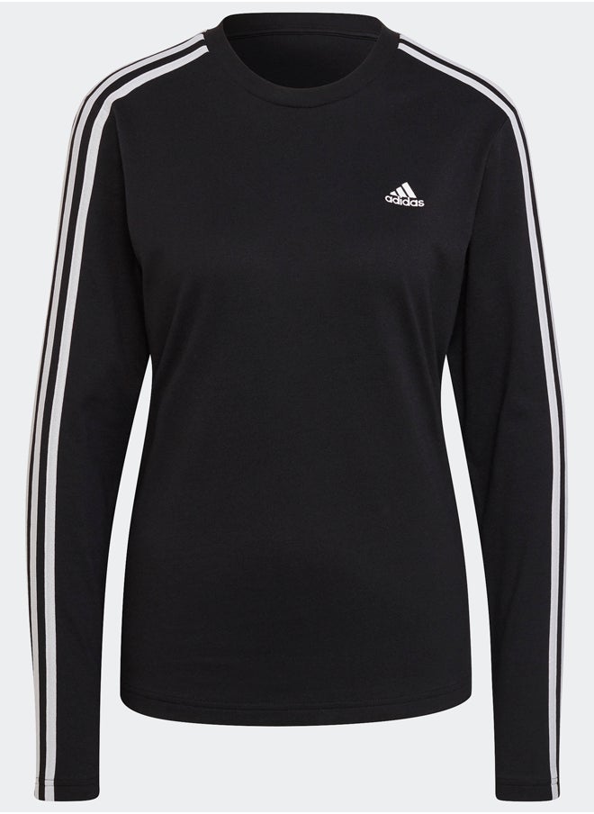 Adidas - Essentials 3-Stripes Long Sleeve Long-Sleeve Top - Image 1