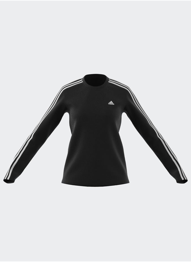 Adidas - Essentials 3-Stripes Long Sleeve Long-Sleeve Top - Image 1