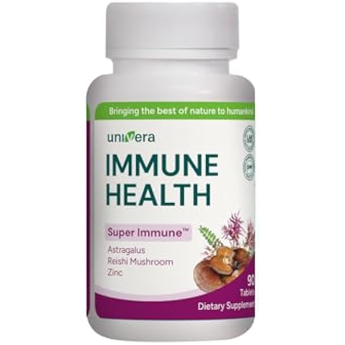Univera Super Immune: Premium Herbal Formula for Immune Health - Reishi Mushroom, Astragalus, Schisandra & Eleuthero Extract - 90 Tablets - Image 1