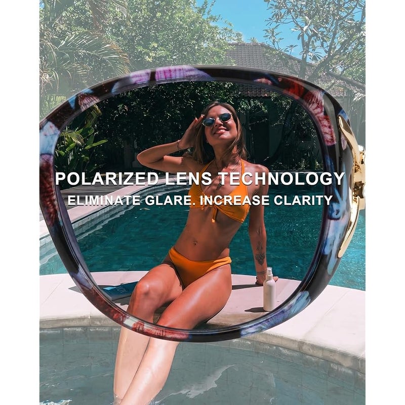 FIMILU Sunglasses for Women Trendy Polarized Sunglasses Oversized Big Sun Glasses Ladies Shades UV Protection - Image 5